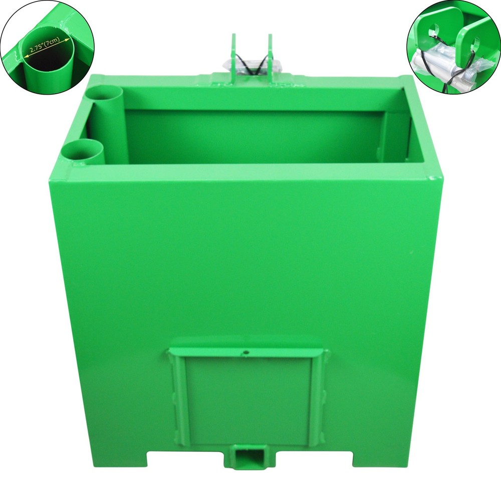800lb Capacity 3 Point Ballast Box Category 1 Tractor ＆Loader Hitches Attachment