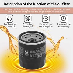 Oil Filter for BRUIN 350 KODIAK 400 450 WOLVERINE GRIZZLY 660 RHINO Size: 1pc