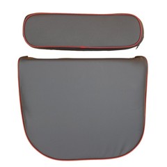 Seat and Backrest Cushions with Red Trim Fits Massey Ferguson Replaces 181316M92