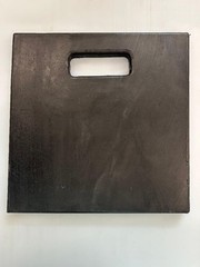 16″x16″x3/4″ UHMW Outrigger Stabilizer Pad Black Crane Tow Truck RV Jack