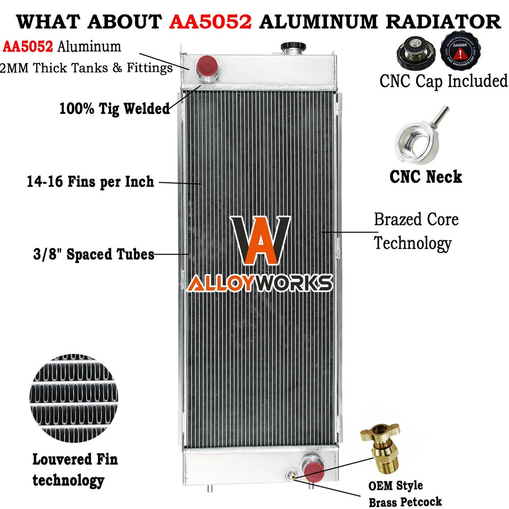 6-Row Core Radiator For Caterpillar Excavators 320D,323D,324D,325D,329D M325D MH