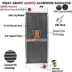 6-Row Core Radiator For Caterpillar Excavators 320D,323D,324D,325D,329D M325D MH