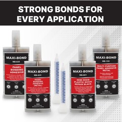 Maxi-Bond Multi-Purpose Panel Adhesive Metal, Two Part Epoxy Adhesive,