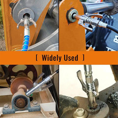 (2 Pack) Double Handle Lock Plier Oil Nozzle High Pressure Grease Gun Coupler+A