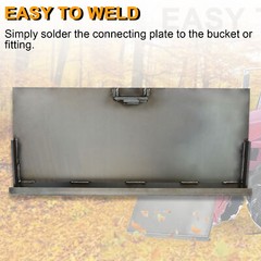 For Single Pin Mustang Skid Steer Mount Plate Loader Quick Tach Attachment