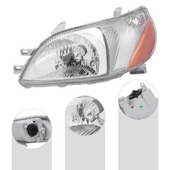 2000 2001 2002 Toyota Echo Headlight Left Driver Side Halogen Assembly