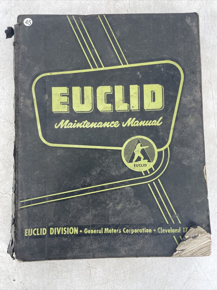 Euclid S-12 Maintenance Manual Service Book 78FDT, 78 FOT-29 SH Scraper Guide