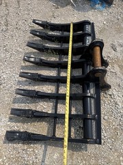 Cat 307 308 Mini Excavator Root Rake 50 Mm Pins New 48”