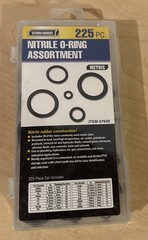 Storehouse 225pc Nitrile O-Ring Assortment -Metric- Item #67609 New Sealed