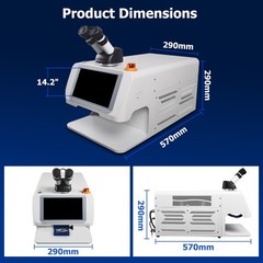 200W/100J Jewelry Spot Laser Welder Laser Welding Machine for Gold Silver Metal