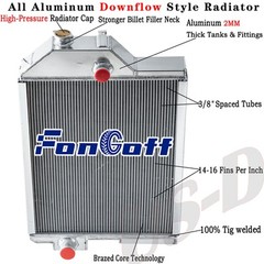 4 Row 70mm Aluminum Radiator For John Deere 4430 Series AR61879 AR61878 AR60337