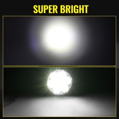 Pair 2.5″ inch Round LED Work Lights Bar Spot Flood Fog Driving Lamp Offroad SUV