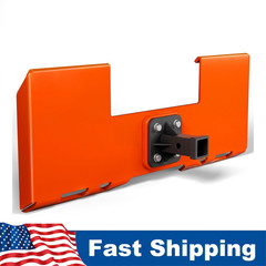 3000LBS 3/8″ Thick Skid Steer Mount Plate Capacity w/2″ Removable Hitch Receiver