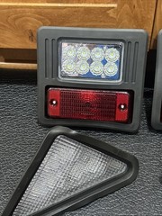 4x LED Headlight Tail Exterior Light Kit For Bobcat Skid Steer Loader