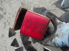 Universal sickle sections section IH International logo display advertsing box
