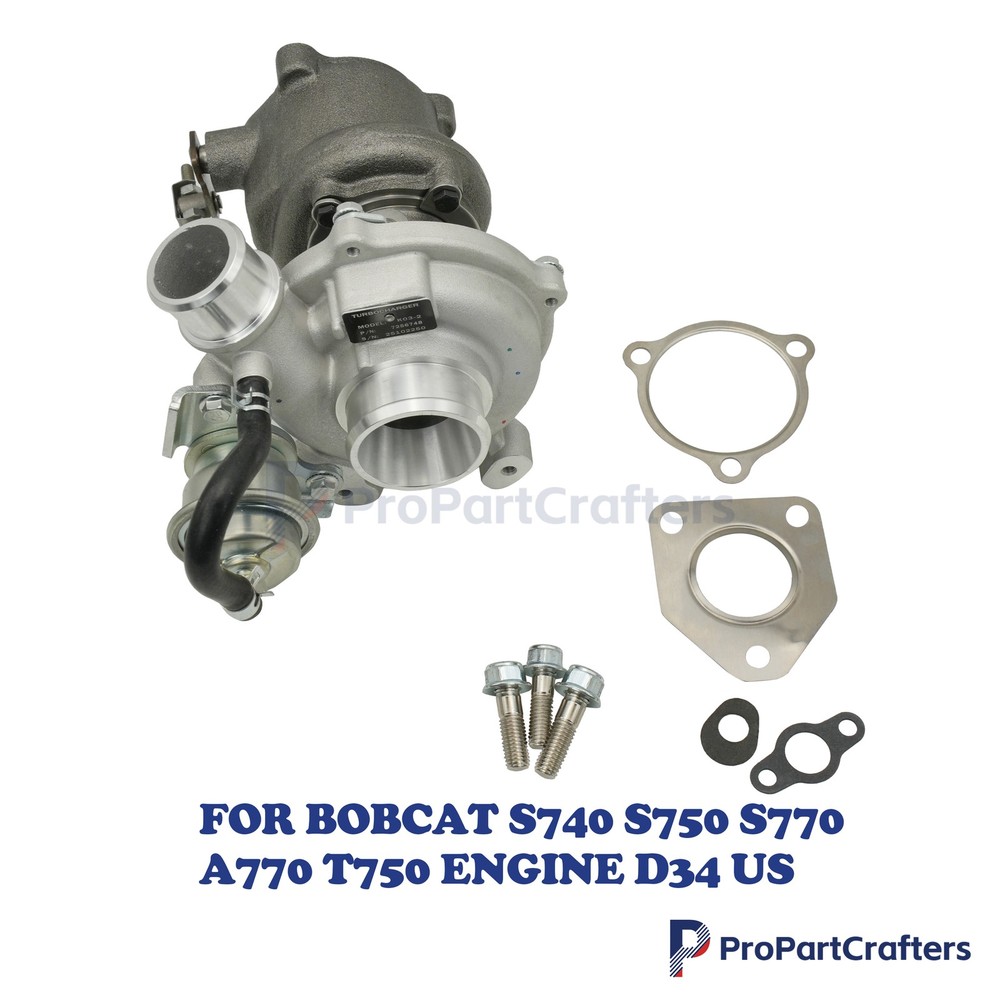 For Bobcat S740 S750 S770 A770 T750 Engine D34 K03 Turbo Turbocharger 7256748