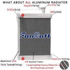 4-Row Radiator FIT Lincoln Welder Miscellaneous Ranger 250D/305D Vantage 300 US.