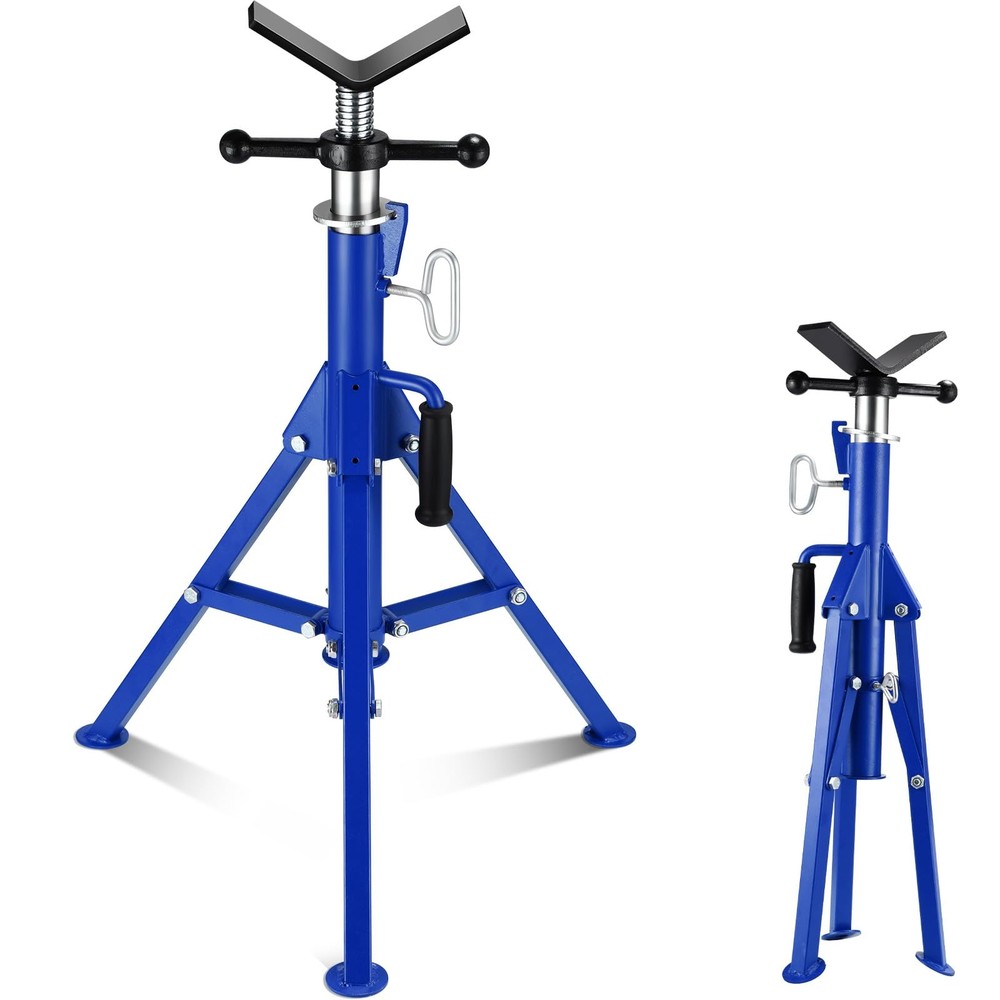 Garveetech V Head Pipe Jack Standheavy-Duty Pipe Stand 28-52 In Adjustable