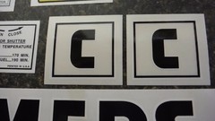ALLIS CHALMERS MODEL C DECAL SET. ALL DECALS ON TRACTOR. SEE DETAILS & PICS.