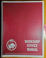 IMT 539 Tractor Workshop Service Manual 9/85 English