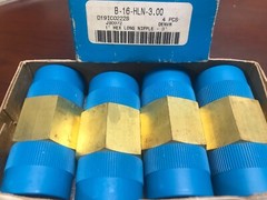 4- SWAGELOK B-16-HLN-3.00 1″ BRASS Hex Long Nipple 3″ Long Swagelock —- NEW