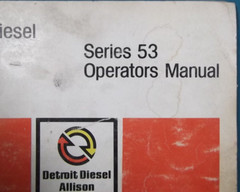 DETROIT DIESEL 53 253 353 453 653 ENGINES OPERATORS & MAINTENANCE BOOK MANUAL