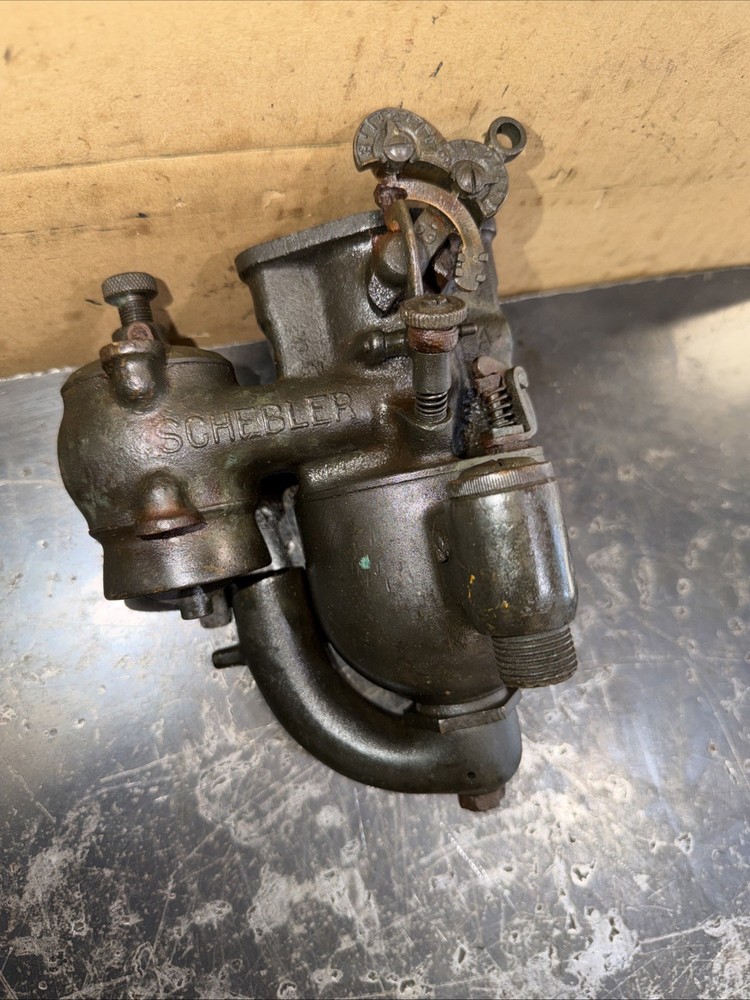 Antique Brass Schebler L Carburetor Parts Tractor Truck Automobile