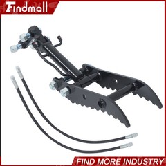 Findmall For Mini Excavator&Compact Digger Clamp Kit Hydraulic Thumb Attachment