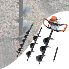 72CC/52CC Post Hole Digger Gas Powered Earth Auger Borer Ground w/ 4″ 6″ 8″ Bits