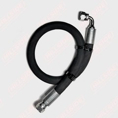 1/4” Hydraulic Hose Assembly w 1/4 FEMALE JIC37° Ends, 7/16 JIC (Straight/90°)