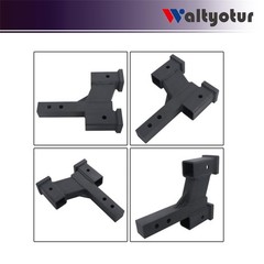 Matte Black Trailer Hitch Extender 2in Receiver 2 6in Rise Drop 10000lbs