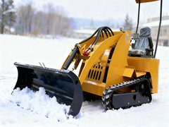39in Hydraulic Angle Snow Blade Attachment For Mini Skid Steer Loaders Universal