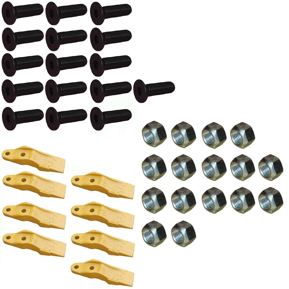 KT-BUT90-0029-SET – Set of 8: Bucket Uni-Teeth with Hardware