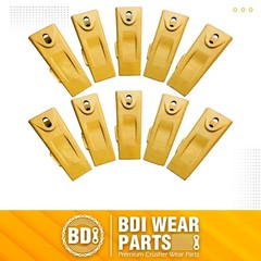 6737325 Bobcat Style Bucket Teeth w/ Pins Fits Mini Excavator / Skid Steer -10PK