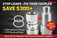 Bobcat Flat Face Hydraulic Coupler Seal Kit | Fix Leaks | Skid Steer Repair