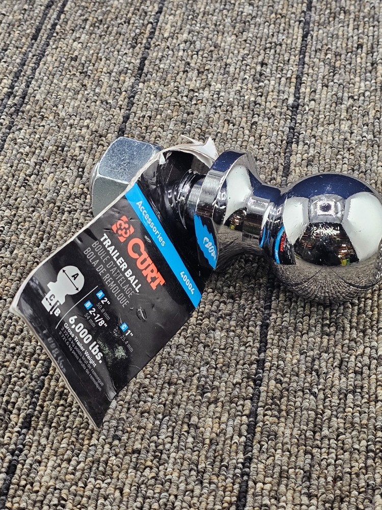 Curt 40004: 2″ Trailer Hitch Ball High-Strength, Hot-Forged Steel 6,000 lbs GTW