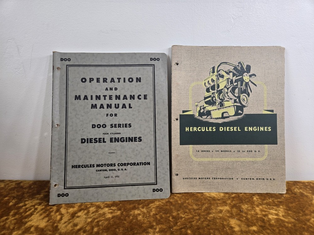 Hercules Diesel Engines Brochures 14 Series And Operation Maintenance Manual DOO
