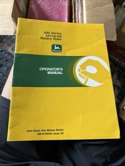 John Deere 400 Series Rotary Hoe Operator’s Manual OMN200920 English