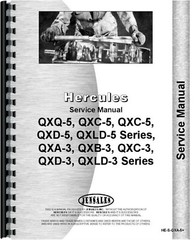 Hercules QXA QXB QXC QXD QXLD Engine Operators Service Manual