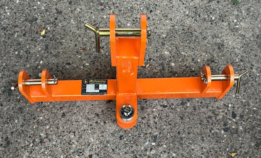 Wolverine QC1-26-20G Quick Coupler Adapter Hitch for tractors