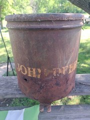 John Deere Planter ORIGINAL JD Patena 2 Leg Deer Logo Seed Box w/ lid