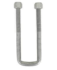 Square U-Bolt 1/2″ Thick x 1-3/4″ ID x 6″ Long w/ Zinc Plated Nuts S132 Farmer