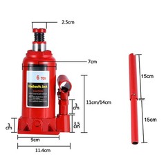 New 6T Heavy Duty Hydraulic Bottle Jack For Car Van Lifting