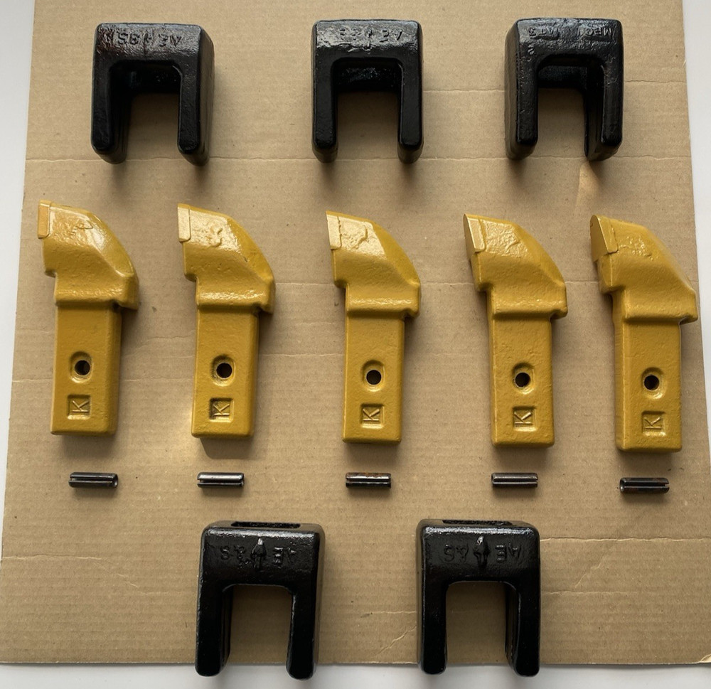 NEW LOT OF (5) PCS. OF KENNAMETAL CJ-2 CARBIDE DRILLING TEETH WITH (5) POCKETS