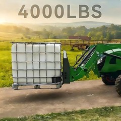 46″ Skid Steer Quick Attach Frame with 2″ Receiver & 48″ Blades 4000LB Capacity