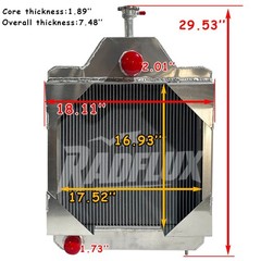 #D89103 #D77843 Radiator For Case/IH 580C 584C 586C 585C Backhoe Loader Aluminum