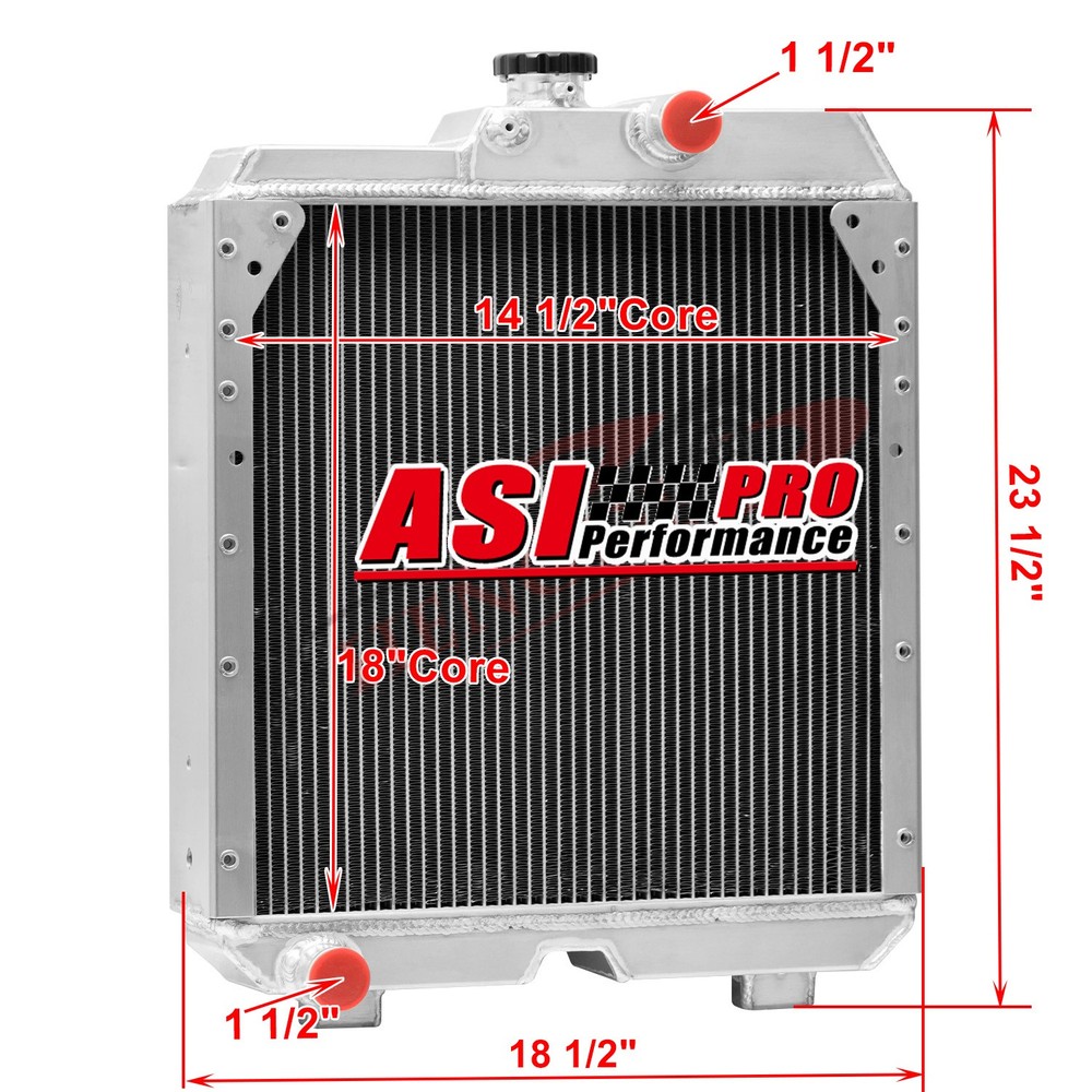 4Row 70mm Aluminum Radiator Fit Case IH Ford New Holland TK100A TN60DA S5172928