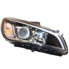 Headlight Assembly 2015 2016 2017 Hyundai Sonata Left Driver Side Chrome Housing