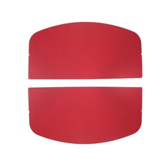 Sun Shield Tuff Top Tractor Canopy 2″x2″ 2″x3″ ROPS 48″x52″ Red Plastic GEARZAAR
