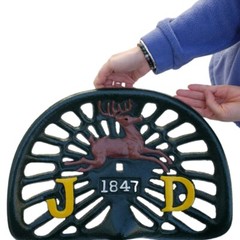Metal Faithfully Reproduced Cast Iron John Deere Tractor Seat